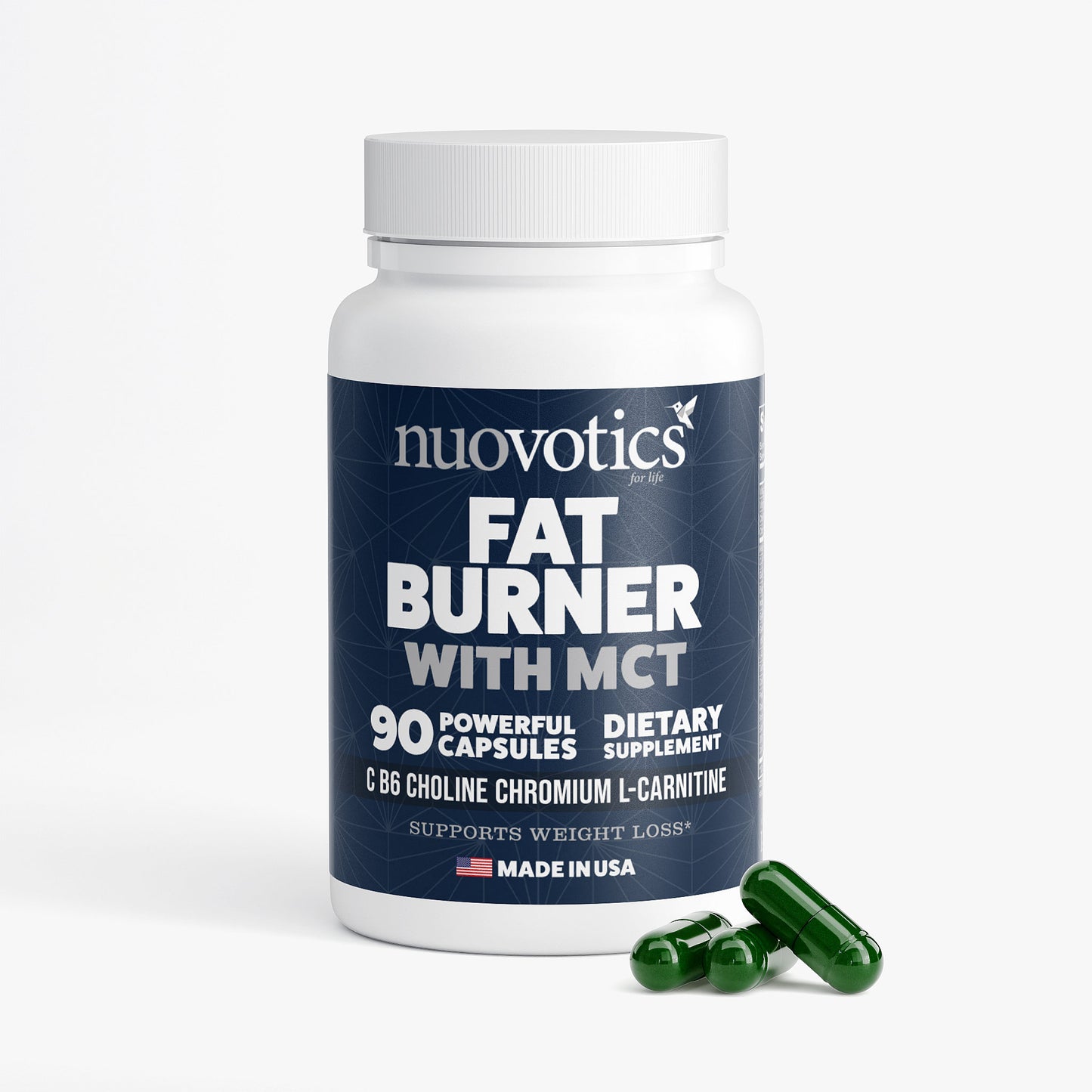 Nuovotics Fat Burner with MCT – Boost Metabolism & Weight Loss