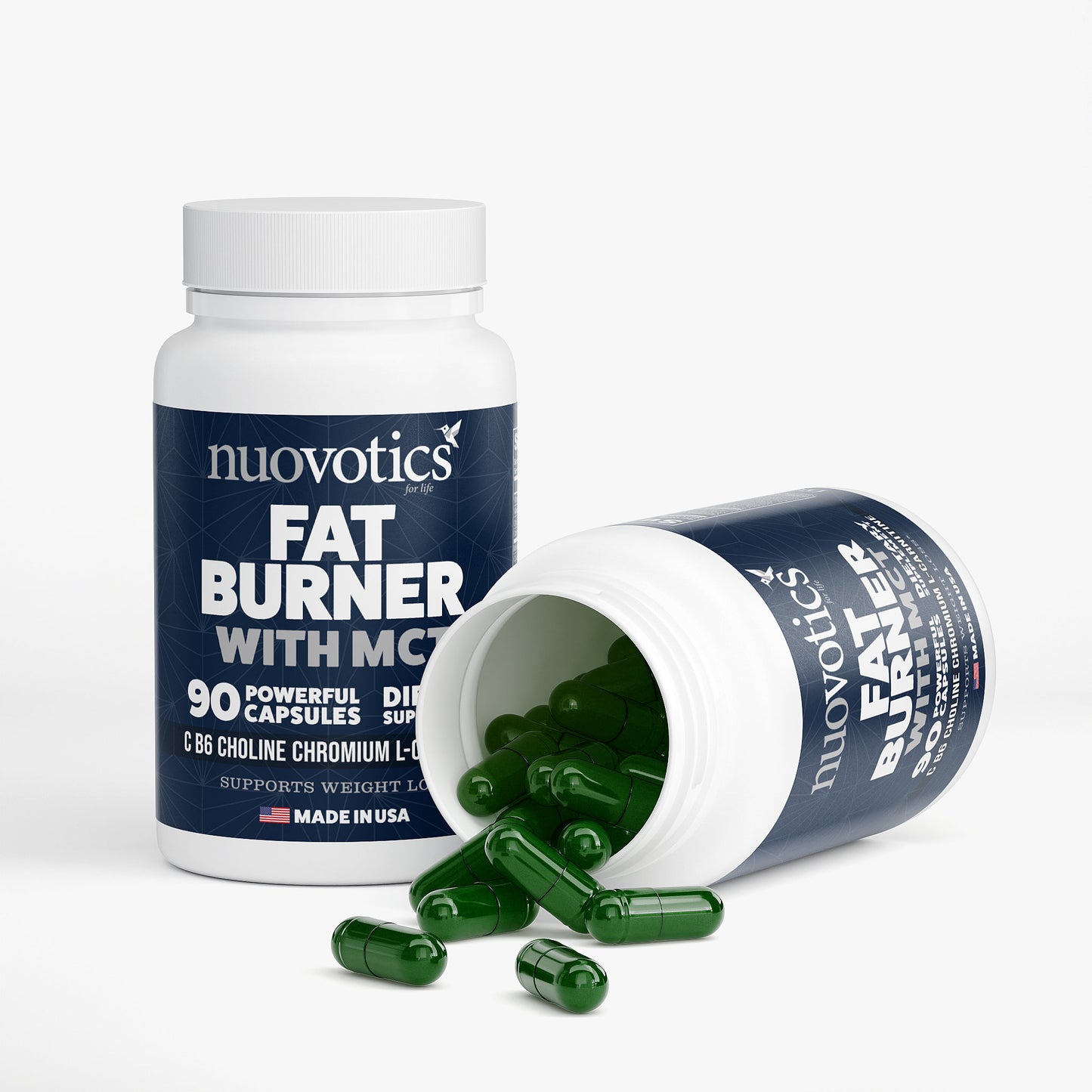 Nuovotics Fat Burner with MCT – Boost Metabolism & Weight Loss