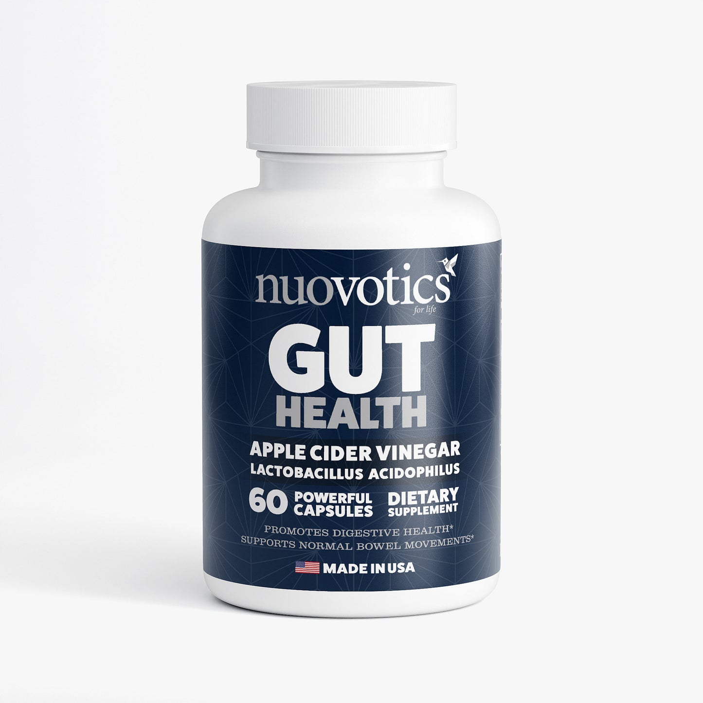 Nuovotics Gut Health Capsules - Apple Cider Vinegar + Inulin + DigeZyme®