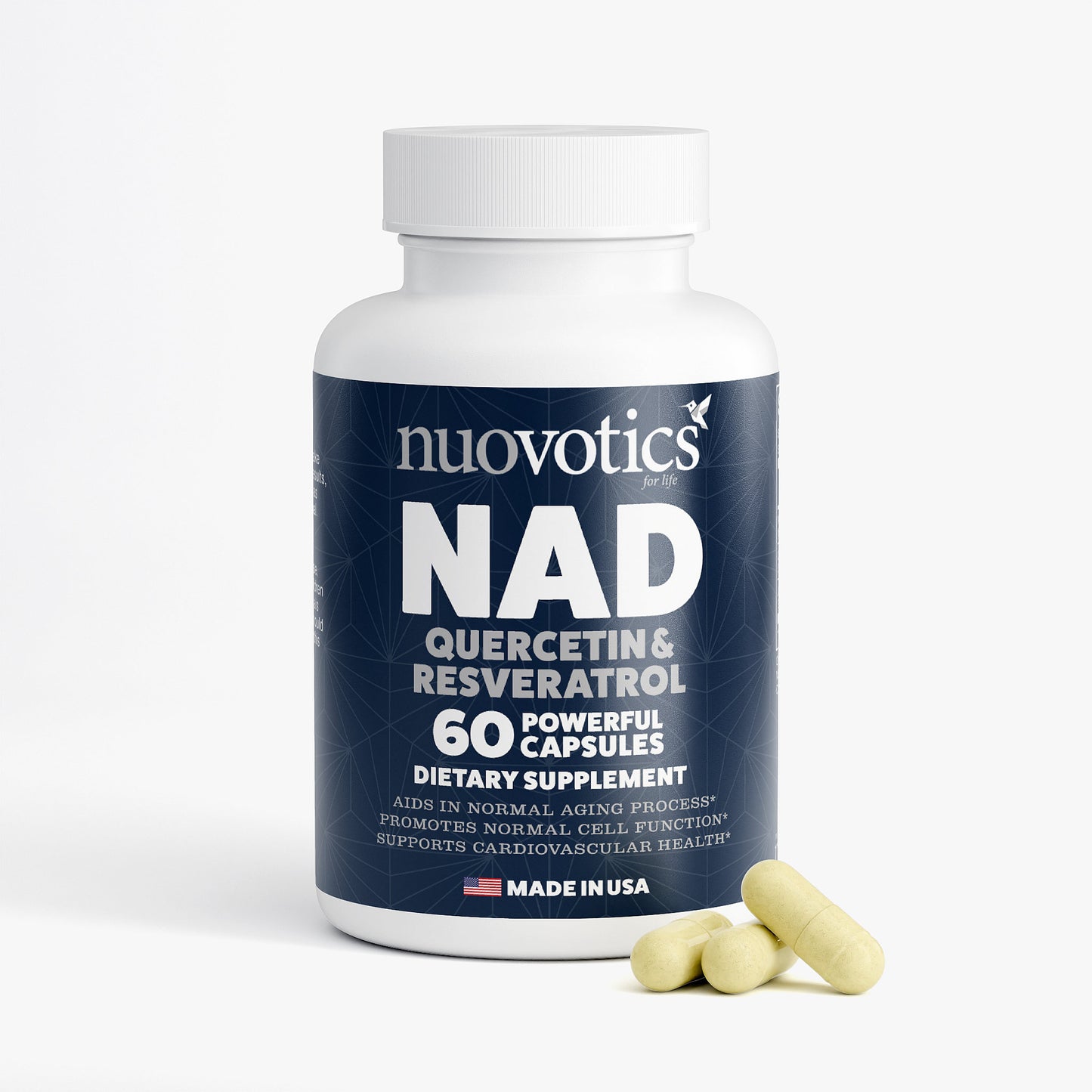 Nuovotics NAD+ with Quercetin & Resveratrol – Support Metabolism & Wellness