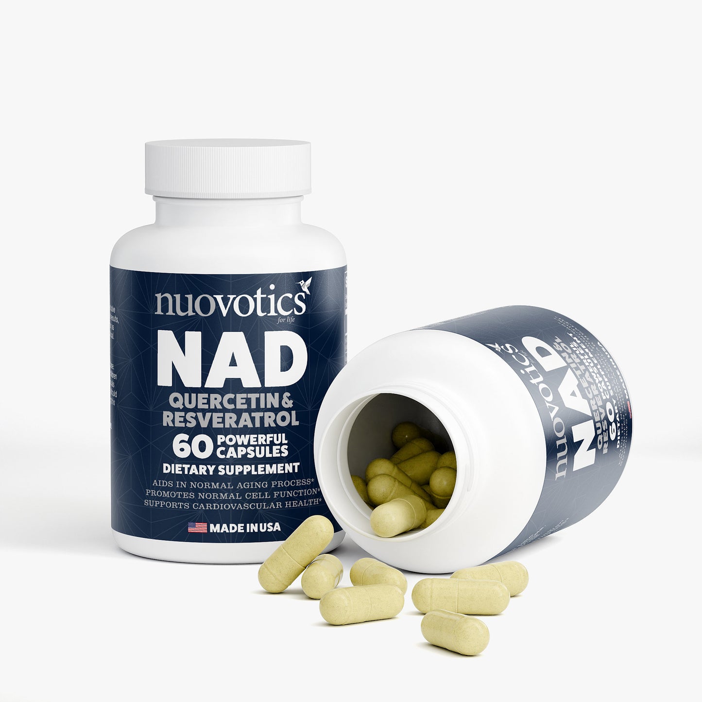 Nuovotics NAD+ with Quercetin & Resveratrol – Support Metabolism & Wellness